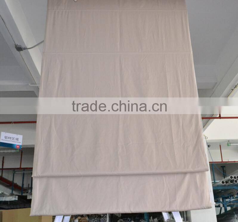 European style roman blinds mechanism/ Motorized operate roman blinds with remote control