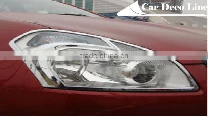 Chrome head lamp cover for Nissan Qashqai 2008