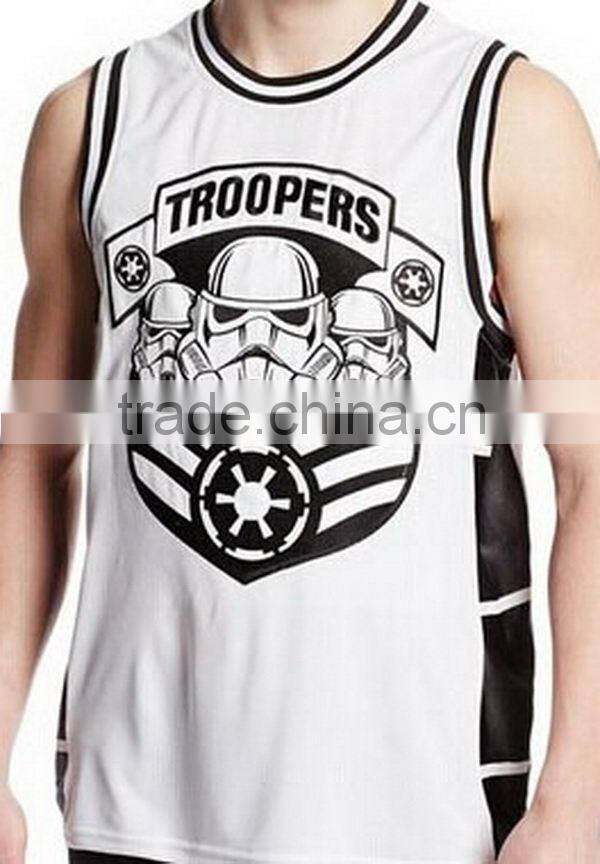 Super quality useful training basketball jersey for college