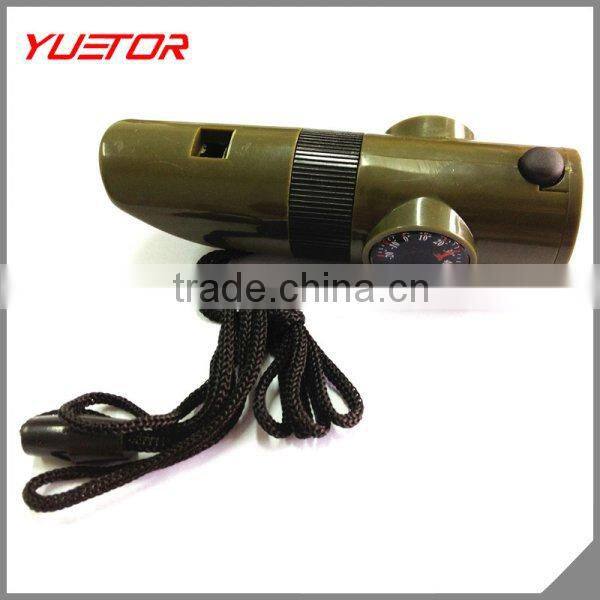 popular whistle outdoor camping survive gear 7 in 1