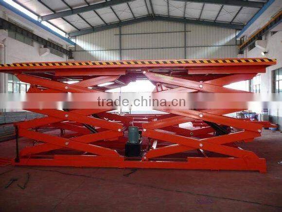 stationary hydraulic scissor car lift platform