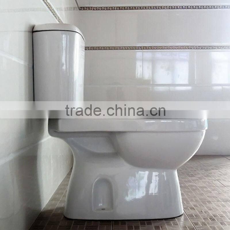 Modern bathroom washdown two-piece sanitary toilet