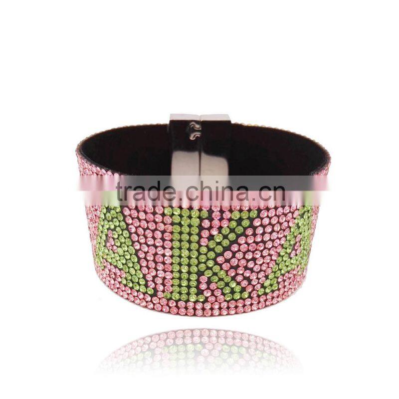 Customized Alpha Kapp Alpha Logo rhinestone greek divine sorority jewelry fancy AKA gift bangle bracelet