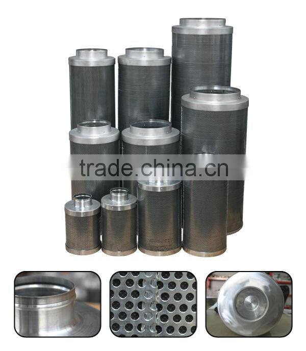 Hydroponic Odor Control Carbon Filter For Grow Room Inline Fan
