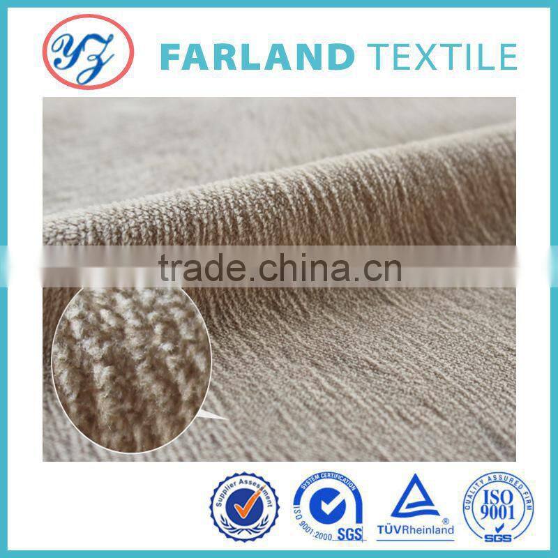 shoes lining fabric 100%polyester tricot velboa fabric buy direct from china factory