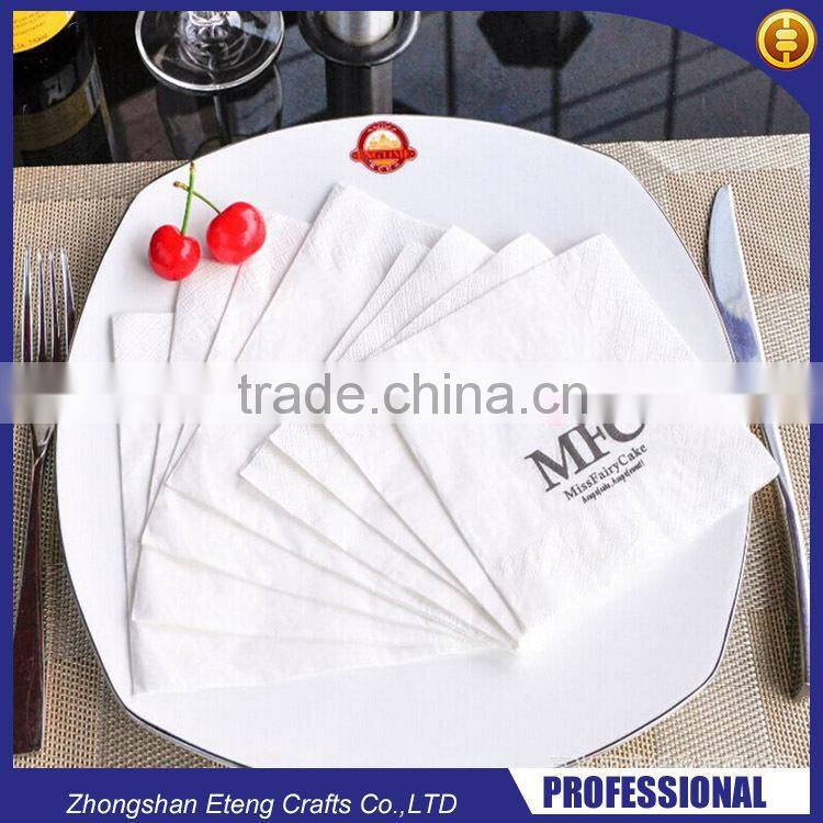 High definition printed paper napkin with custom made brand name