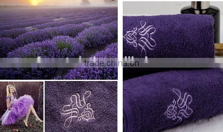 High quality 100% cotton organic satin border bath towel 100% cotton