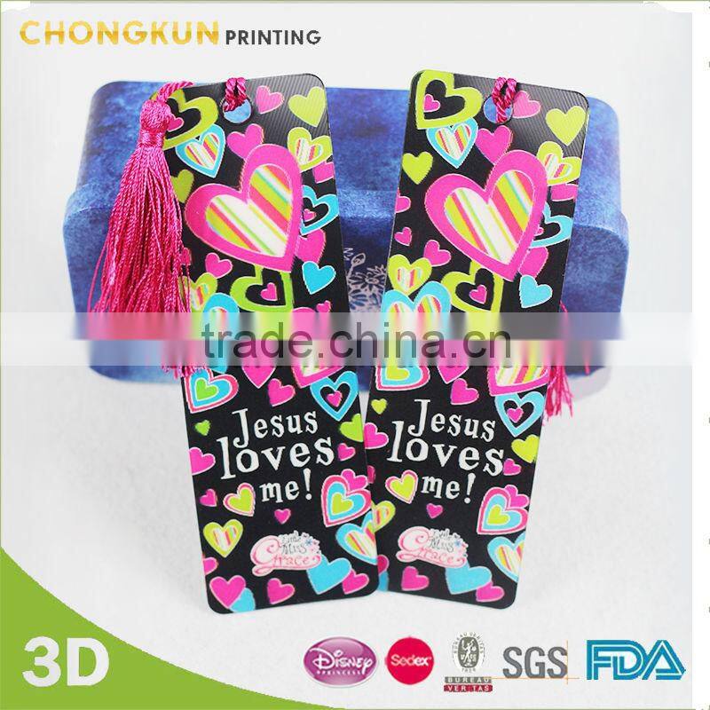 customized fancy 3d bookmark for gift and promotion