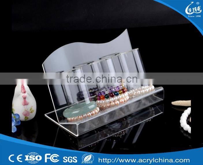 Transparent 3 rows acrylic jewelry display stand bracelet jewelry stand acrylic wrist display stand Wholesale