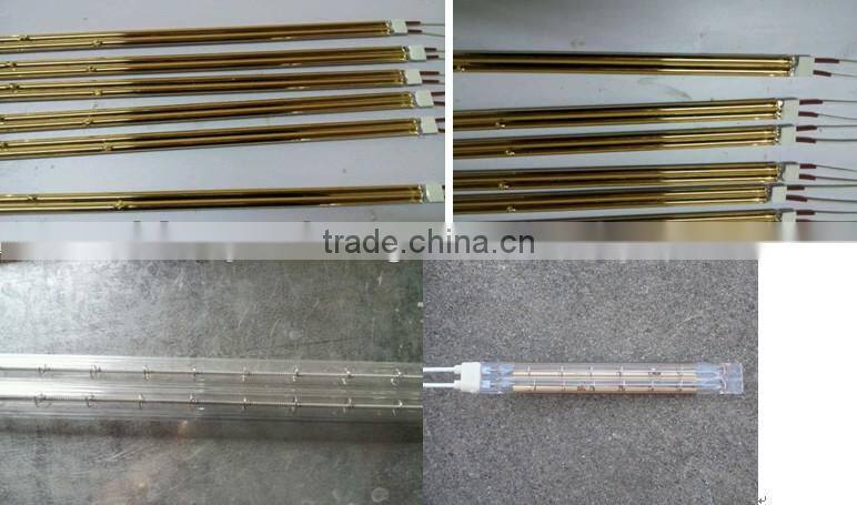IR heating element with golded coated reflector