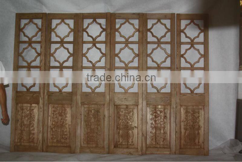 Reclaimed solid wood furniture Screen/Chinese doors