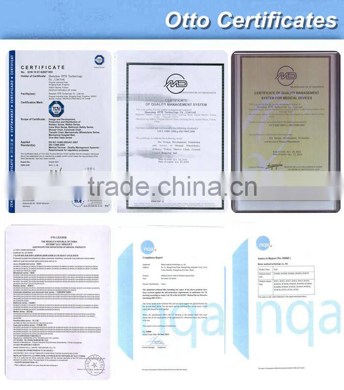 Steel folding wheelchair