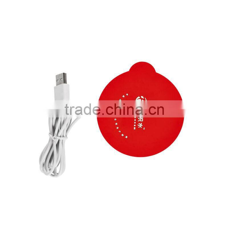 Fancy Customed design circular silicone cup mat