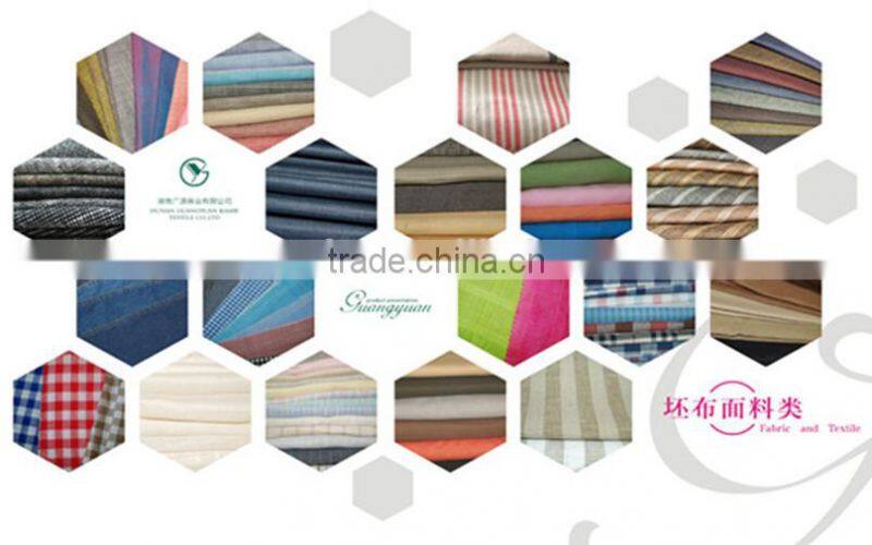 Ramie Cotton Dyed Fabric For Clothes/C21s*R19s 52*58