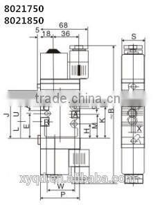 Electronic control direction valve normally close/ normally open 3/2 way solenoid valve