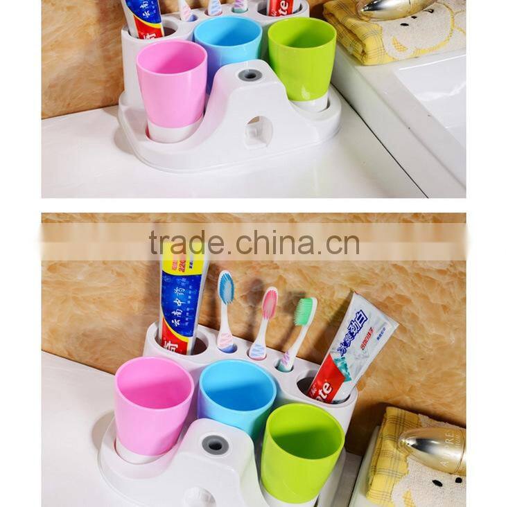 N167 Factory price automatic toothpaste dispenser & toothbrush holder,accept sample