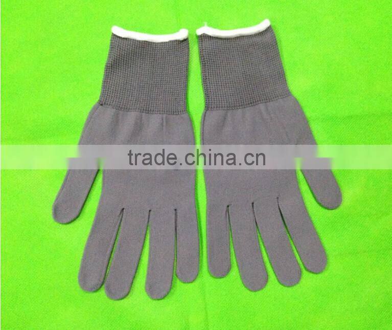 15 Gauge Colored Nylon Knitted Seamless Glove Liner