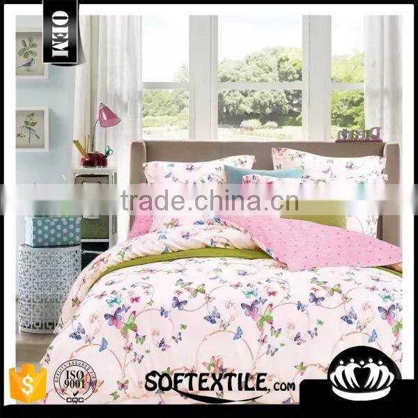 wholesale Cheap plain white polyester quilt cover set