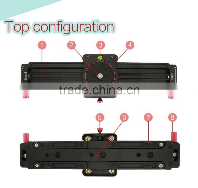 Professional factory directly high quality aluminium alloy mini slider parallax for photography video shooting