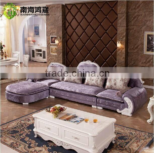 Luxury Classical French Italian European Antique Style Carved Rubber Solid Wood Frame Artistic Red Brown Leather Sofa Set