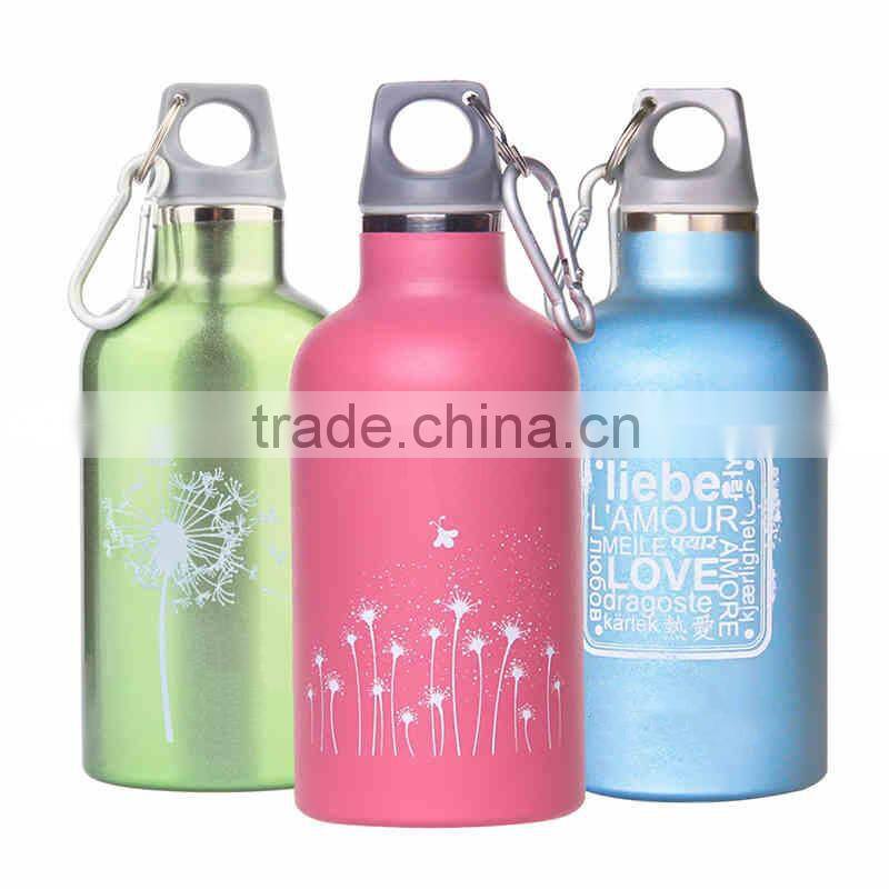 Outdoor 350ml vacuum kids students sports bottle