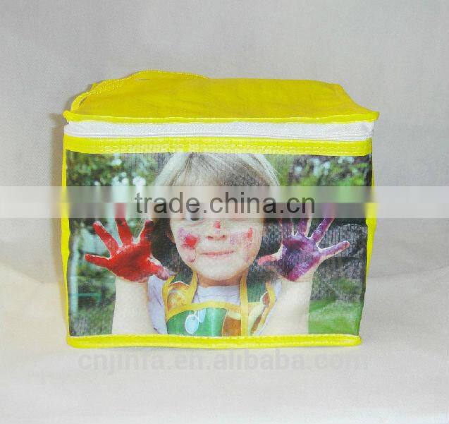 eco friendly pp woven insulated cooler bag