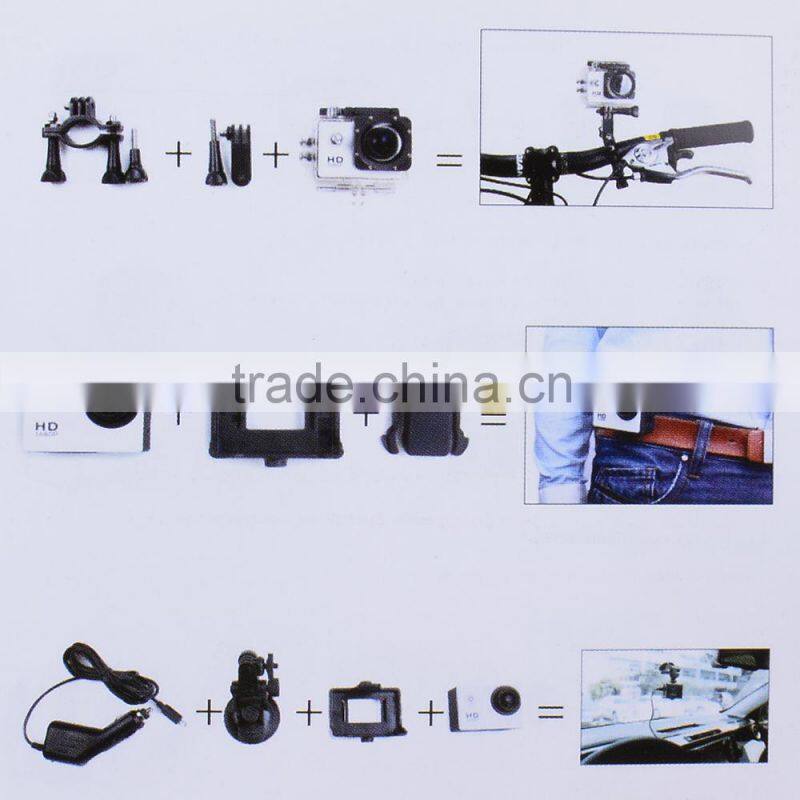 1080P Cam Action Helmet 12MP 30m Waterproof Diving HD DV SJ4000 Sports Camera