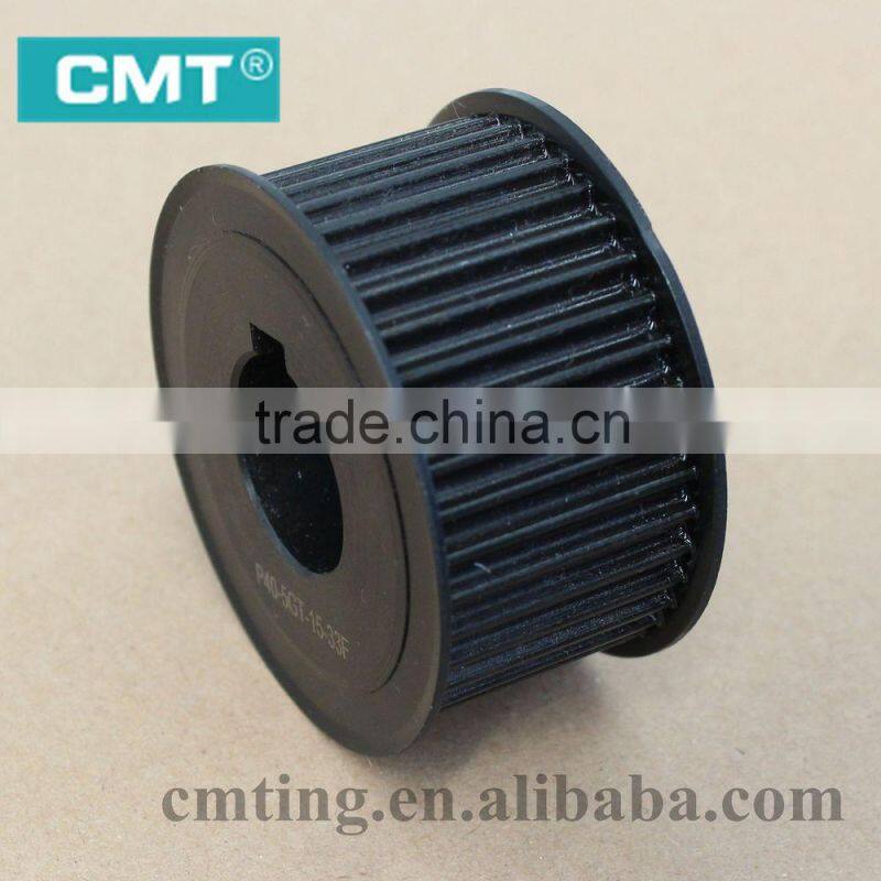 custom aluminum timing belt pulley and gears for machine motor