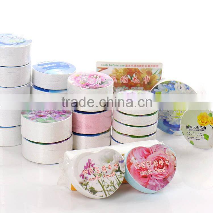 china factory direct sell promotional gift cotton compressed towels custom