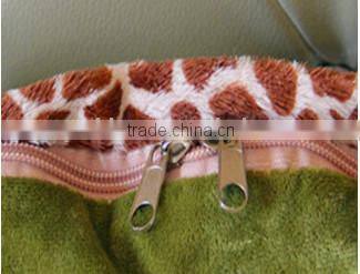 plush hold pillow&hug quilt/plush animal pillow/baby hold pillow & blanket