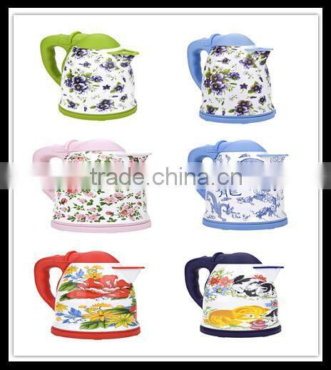 high quality kitchenkid 1.8L cordless enamel electric water kettle