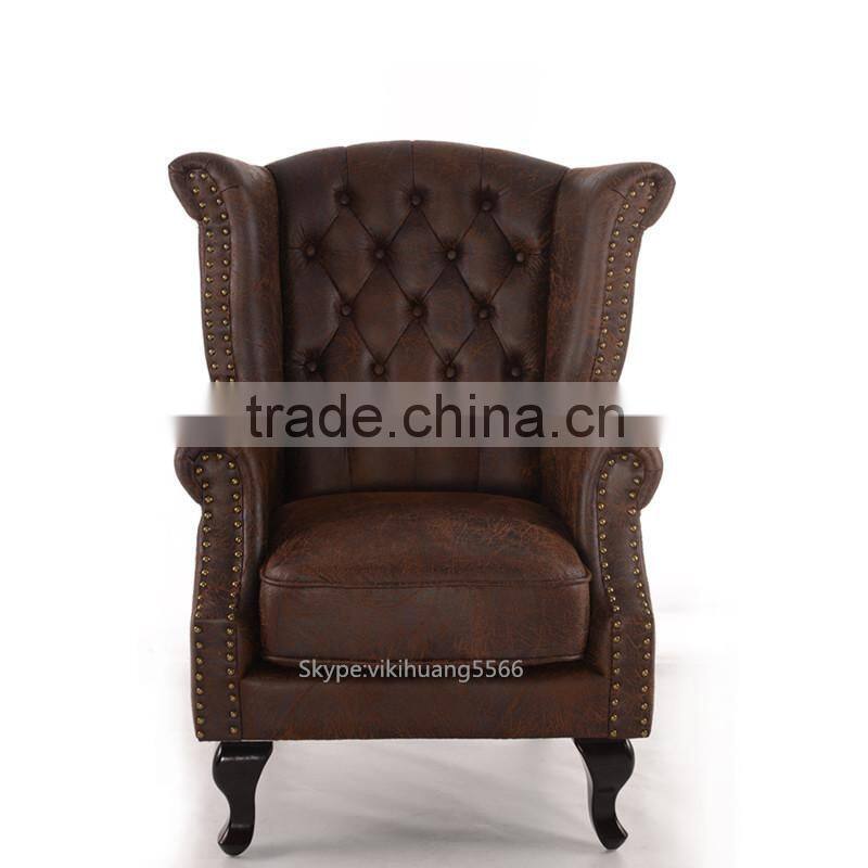 Hot sales Bonded Leather Club Chair comfortable single sofa chair