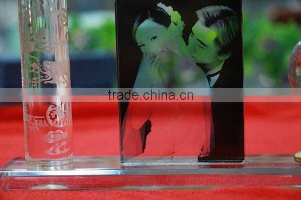 Crystal Office table set or nice Crystal Gift table Decoration with photo frame
