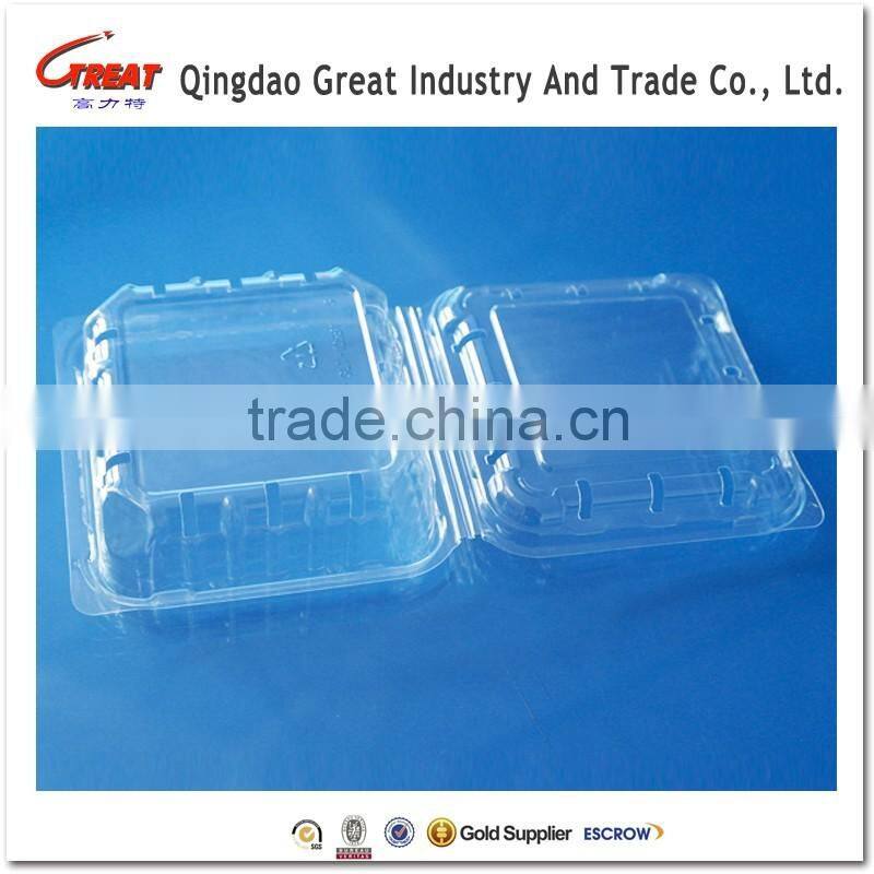 Disposable Plastic Blister Blueberry Clamshell Container Packaging