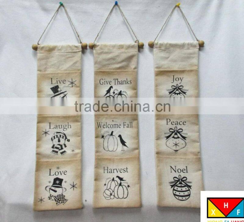 Christmas Santa Snowman Candy Xmas Gift Bag Hanging Handbag Stocking Filler