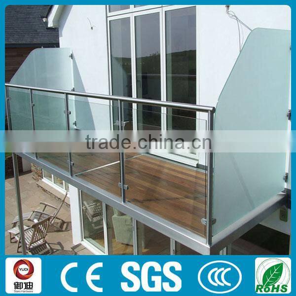 outdoor glass balustrades system for balcony