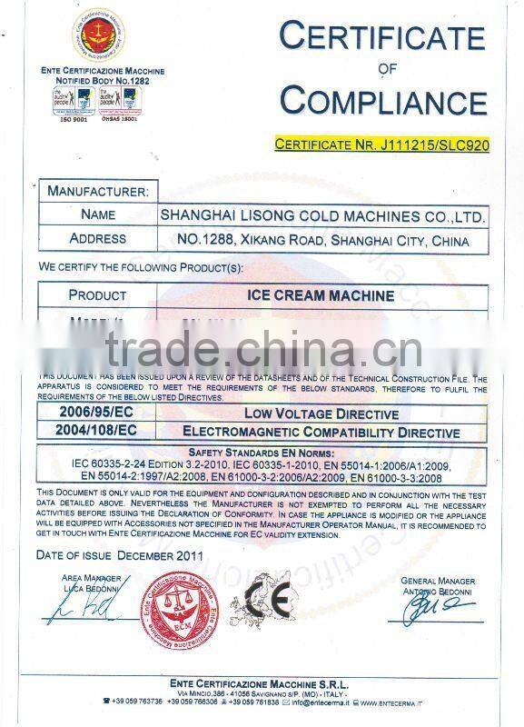 best quality CE soft taylor ice cream making machine