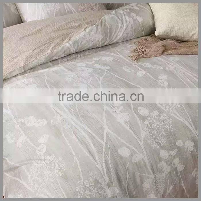 New design Tencel/Linen/cotton blended reactive printed bedding sets /natural style duvet cover and pillow cover