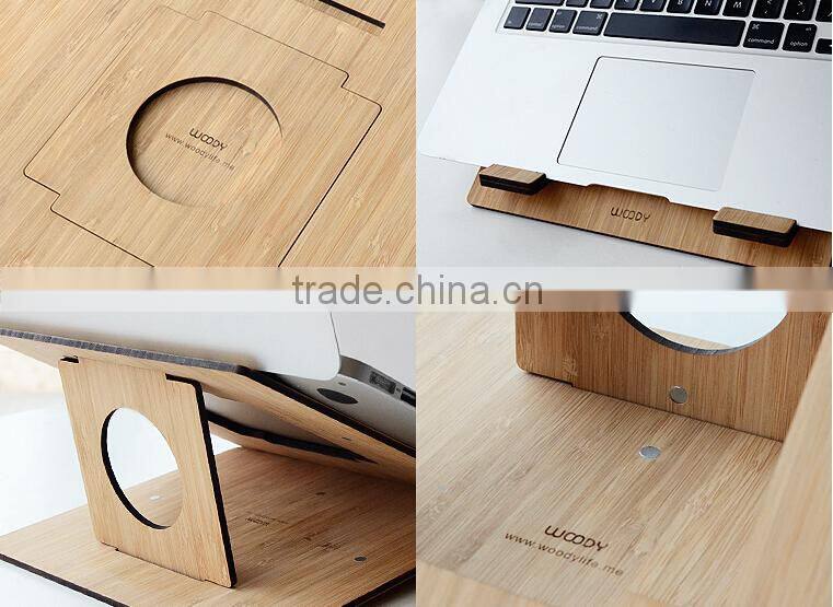 High Density Wood Board Stand for Apple Macbook Laptops