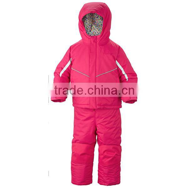 cute red and grey waterproof insulated snow jacket for kids