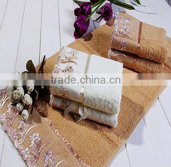 100 cotton embroidered hand towels