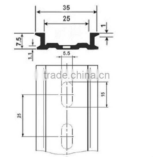 terminal mounting rails