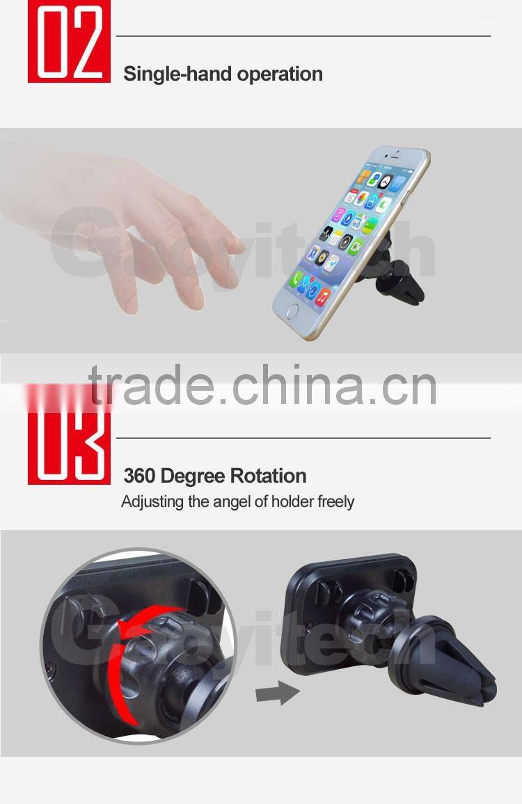 720 degree rotation magnet car holder air vent