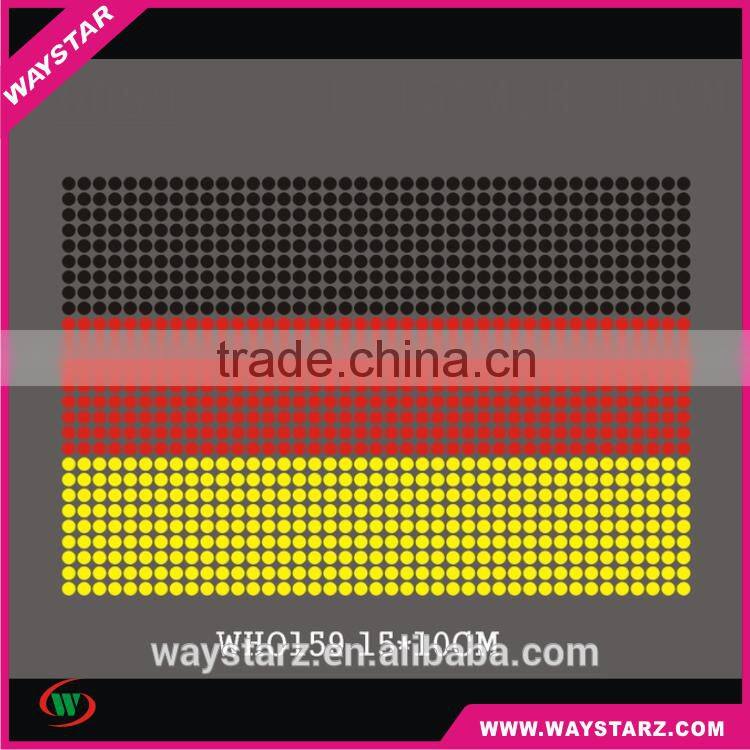 Germany Flag Rhinestone Flatback Transfers