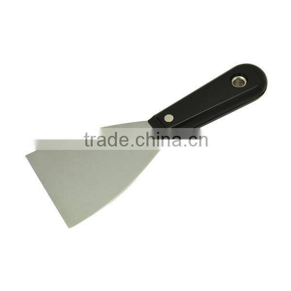 1.1/4'' Mirror Polished Putty Knife with Clipped Plastic Handle, Scraper for Cement