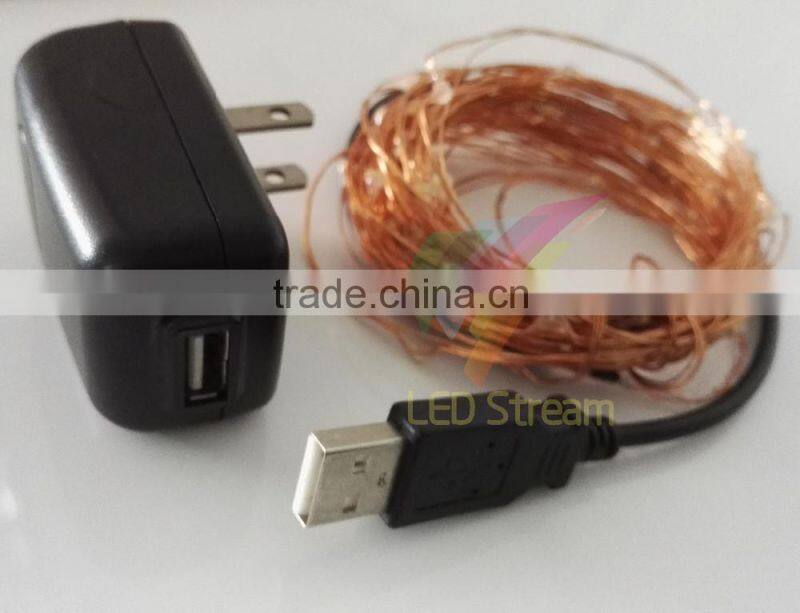 Global Top sale!!! 10M micro led fairy String lights with USB connector