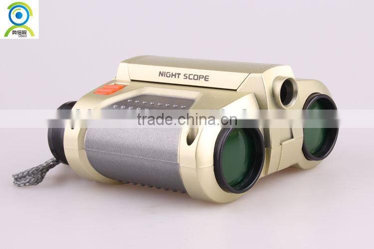 Fashion 4x30 sky-watch telescope, kids binoculars with pop-up light