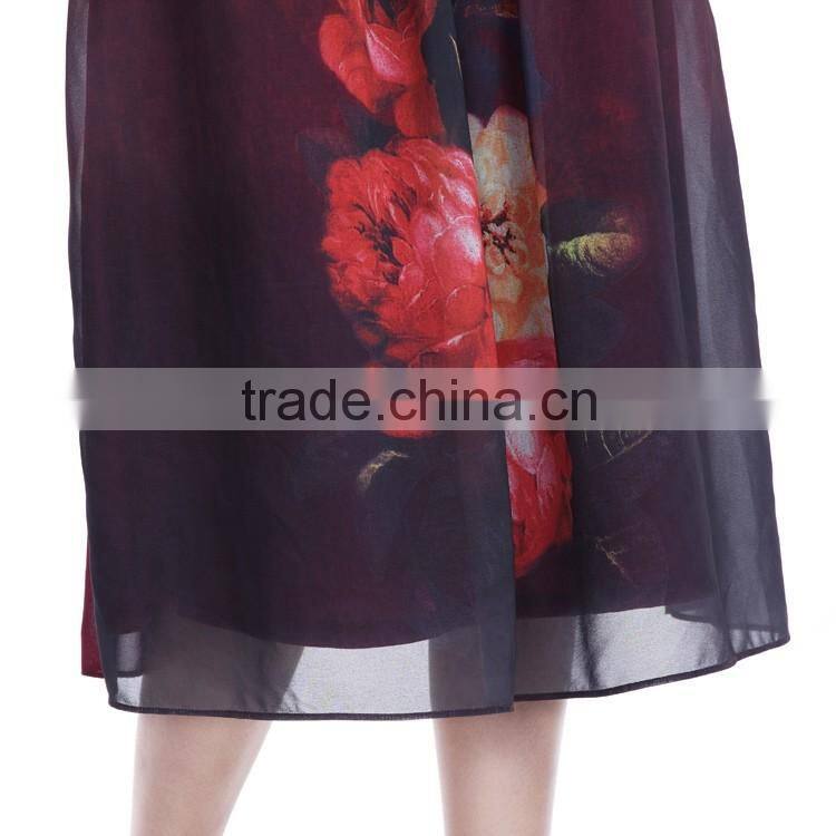 2016 new arrival A-line ladies formal red long skirt suit wholesale