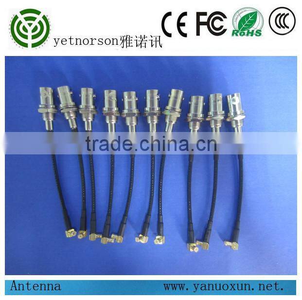 Yetnorson rf cable with RG 179 cable right angle MCX to BNC Q9 connectors