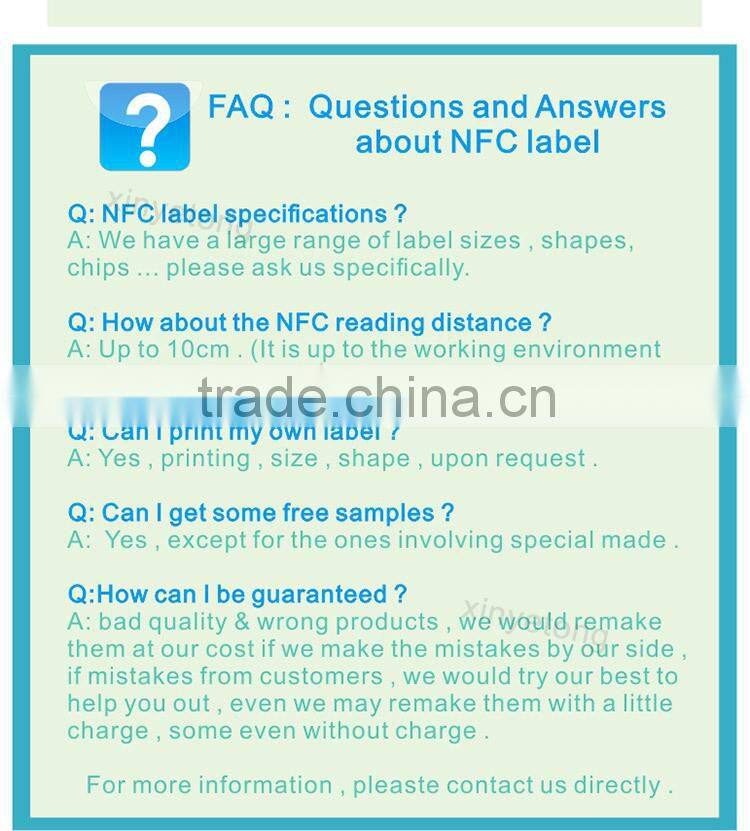 ISO14443A RFID NFC PET Epoxy Tag with Metal Ring